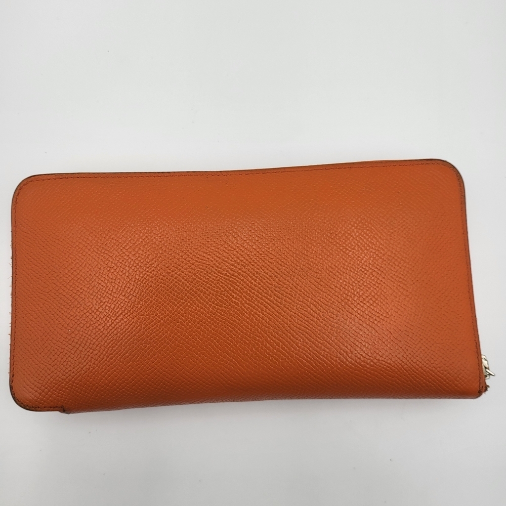 Hermes Azap Integral Long Wallet Round Zipper Epsom Leather, Authentic.